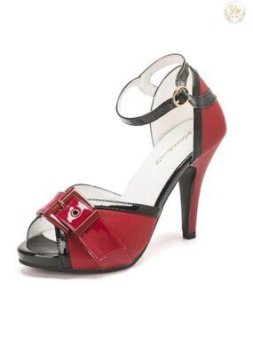 Peep Toe High Heels Strappy Ankle Strap Platform Heeled Sandals